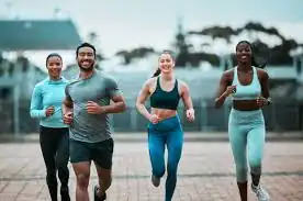 Achieving the Perfect Tone: How Often Should You Exercise for Results? 3 image of man and 3 women doing cardio exercise Felixstowe to help tone and remove fat from the body.